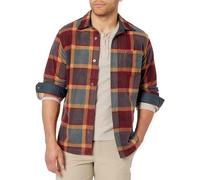 Eddie Bauer T-Shirt à Manches Longues en Micropolaire pour Homme, Bourgogne, S