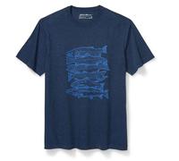 Eddie Bauer T-Shirt Reel Em en Graphic pour Homme, Indigo chiné, Taille M