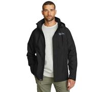 Eddie Bauer Veste imperméable pliable Manteau Pluie pour homme, Noir recyclé, X-Large