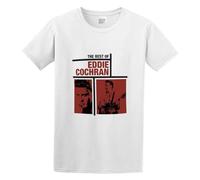 Eddie Cochran The Best of Eddie Cochran Casual Round Neck T Shirt White M