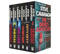 Eddie Flynn Series 6 Books Collection Set By Steve Cavanagh (Twisted,Thirteen, The Defence, The Plea, The Liar, Fifty-Fifty)