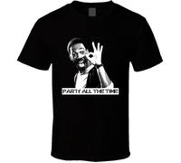 Eddie Murphy Party All The Time 80s Beverly Hills Cop Parody T Shirt BlackXXL