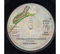 EDDIE RABBITT - two dollars in the jukebox / mono 45 rpm single