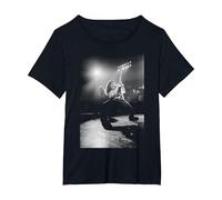 Eddie Van Halen on Stage Rainbow Theatre par Simon Fowler T-Shirt, Femme Grandes Tailles, Noir, 1X