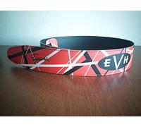 Eddie Van Halen Sangle en cuir pour guitare ou basse Rouge