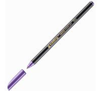edding 1200 feutre de coloriage métallique - violet métallisé - 1 stylo - pointe ronde 1-3 mm - pour colorier, écrire, dessiner avec effets métalliques brillants - pour livres d'or, cartes de vœux