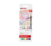 edding 1200 Feutre de coloriage pointe fine - étui de 6 couleurs pastel - pointe ronde 1 mm - feutre pour dessiner et écrire - pour l'école ou les mandalas
