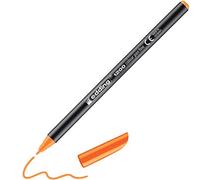 edding 1200 Feutre de coloriage pointe fine - orange fluorescent - 1 stylo - pointe ronde 1 mm - stylo pour ecriture, dessin, coloriage
