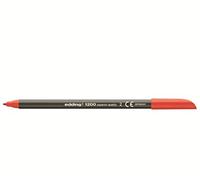edding 1200 Feutre de coloriage pointe fine - rouge - 1 stylo - pointe ronde 1 mm - stylo pour ecriture, dessin, coloriage, Unité