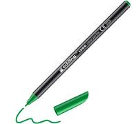 edding 1200 Feutre de coloriage pointe fine - vert fluorescent - 1 stylo - pointe ronde 1 mm - stylo pour ecriture, dessin, coloriage