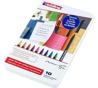 edding 1200 Feutres de coloriage assortis (boîte métallique de 10)