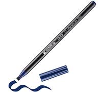 edding 1255 feutre calligraphie - bleu acier - 1 stylo - pointe calligraphique 5 mm - feutre pour papier, bois, terre cuite, toile - pour débutants, lettrage, bullet journals, cartes de vœux, agendas