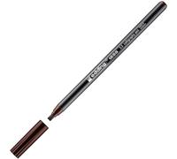 edding 1255 feutre calligraphie - marron foncé - 1 stylo - pointe calligraphique 3,5 mm - feutre pour papier, bois, terre cuite, toile - pour débutants,lettrage, bullet journals,cartes de vœux,agendas