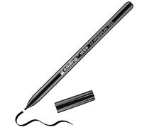 edding 1255 feutre calligraphie - noir - 1 stylo - pointe calligraphique 2 mm - feutre pour papier, bois, terre cuite, toile - pour débutants, lettrage, bullet journals, cartes de vœux, agendas