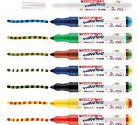edding 13 Funtastics Magic Marqueur - Multicolore - 8 stylos - Pointe ronde 2-4 mm - Feutres multicolores pour enfants avec transformation magique des couleurs, idée cadeau pour enfant
