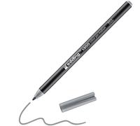 edding 1300 feutre de coloriage fin pointe moyenne - gris argent - 1 stylo - pointe ronde 2 mm - pour dessiner et écrire - pour l'école, les mandalas, le doodling, les bullet journals