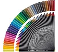 edding 1300 feutre de coloriage fin pointe moyenne - multicolore - 40 stylos - pointe ronde 2 mm - pour dessiner et écrire - pour l'école, les mandalas, le doodling, les bullet journals