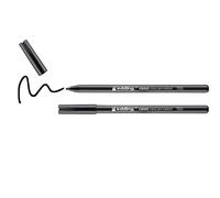edding 1300 feutre de coloriage fin pointe moyenne - noir - 2 stylos - pointe ronde 2 mm - pour dessiner et écrire - pour l'école, les mandalas, le doodling, les bullet journals