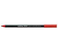 edding 1300 Feutre de coloriage médium - rouge - 1 crayon - pointe ogive 2 mm - feutre pour dessiner et écrire - feutre pour l'école, mandala, bullet journal