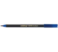 edding 1340 Crayon pinceau - bleu - 1 crayon - pointe pinceau flexible - feutre pour peindre, écrire et dessiner - bullet journal, hand lettering, mandalas, calligraphie
