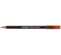 edding 1340 Crayon pinceau - brun - 1 crayon - pointe pinceau flexible - feutre pour peindre, écrire et dessiner - bullet journal, hand lettering, mandalas, calligraphie