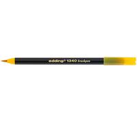 edding 1340 Crayon pinceau - jaune - 1 crayon - pointe pinceau flexible - feutre pour peindre, écrire et dessiner - bullet journal, hand lettering, mandalas, calligraphie