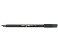 edding 1340 Crayon pinceau - noir - 1 crayon - pointe pinceau flexible - feutre pour peindre, écrire et dessiner - bullet journal, hand lettering, mandalas, calligraphie