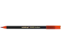 edding 1340 Crayon pinceau - rouge - 1 crayon - pointe pinceau flexible - feutre pour peindre, écrire et dessiner - bullet journal, hand lettering, mandalas, calligraphie