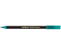 edding 1340 Crayon pinceau - turquoise - 1 crayon - pointe pinceau flexible - feutre pour peindre, écrire et dessiner - bullet journal, hand lettering, mandalas, calligraphie