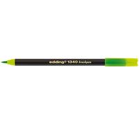edding 1340 Crayon pinceau - vert clair - 1 crayon - pointe pinceau flexible - feutre pour peindre, écrire et dessiner - bullet journal, hand lettering, mandalas, calligraphie