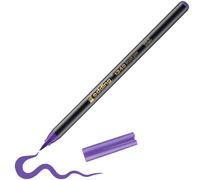 edding 1340 Feutre pointe pinceau - violet - 1 stylo - pointe de pinceau flexible - feutre pour la peinture, l'écriture et le dessin - carnets, mandalas, calligraphie