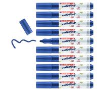 edding 14 FUNTASTICS - 10 crayons de couleur pour enfants - bleu - plume ronde 3 mm - pour colorier sur papier et carton de couleur claire - lavable sur la peau et les textiles