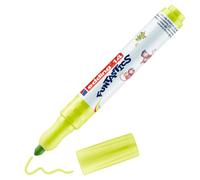 edding 14 FUNTASTICS - crayons de couleur pour enfants - chartreuse - plume ronde 3 mm - pour colorier sur papier et carton de couleur claire - lavable sur la peau et les textiles