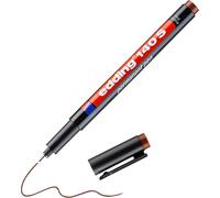 Edding 140 S Feutre Permanent - Marron - 1 Stylo - Pointe Ronde,3mm - Stylo Pour Écrire Sur Du Verre, Du Plastique, Des Films Et Surfaces Lisses - À Séchage Rapide, Résistant Aux Taches Et Étanche