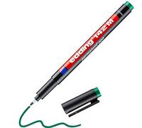 edding 142 M feutre permanent - vert - 1 stylo - pointe ronde 1 mm - stylo pour écrire sur du verre, du plastique, des films et surfaces lisses - à séchage rapide, résistant aux taches et étanche