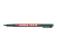 edding Feutre permanent 143 B – pointe biseautée 1–3 mm – Noir – 1 stylo – séchage rapide
