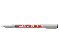 Edding Feutre pour transparent 151 F non-permanent pen 4-151001 noir