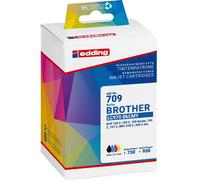 edding 18-709 edding EDD-709 noir, cyan, magenta, jaune Cartouches d'impression compatibles avec brother LC-970BK/C/M/Y, lot de 4