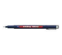 edding 1800 feutre fin de précision - bleu - 1 stylo - largeur de trait,25 mm - feutre fin pour une écriture et des esquisses précises - Pointe fine gainée métal - adapté aux règles et aux pochoirs