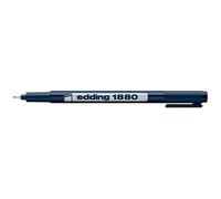 Edding 1880 drawliner Pigment Liner Stylo à pointe fine Stylo à dessin - 0,1 mm Noir d'encre
