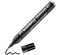 edding 2000 C Marqueur permanent - noir - 1 stylo - pointe ronde 1,5-3 mm - sèche vite - résiste à l'eau et à l'essuyage - pour carton, plastique, bois, métal - marqueur universel