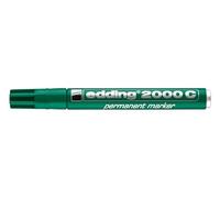 edding 2000 C Marqueur permanent - vert - 1 stylo - pointe ronde 1,5-3 mm - sèche vite - résiste à l'eau et à l'essuyage - pour carton, plastique, bois, métal - marqueur universel