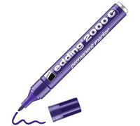 edding 2000 C Marqueur permanent - violet - 1 stylo - pointe ronde 1,5-3 mm - sèche vite - résiste à l'eau et à l'essuyage - pour carton, plastique, bois, métal - marqueur universel