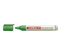 Edding Marqueur permanent Ecoline 21 pointe 1,5–3 mm rechargeable Vert 10 pièces