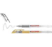 Edding 2185 Gel Ink Rollerball - Gold, Silver (Metallic) - 2 Pens -.7 Mm - Gel Pen For Writing, Drawing, For Mandalas, Bullet Journals - Rollerball Gel Rollerball Pen