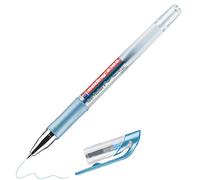 edding 2185 Roller à encre gel - bleu métallisé - 1 stylo -,7 mm - stylo gel pour écrire, dessiner, pour mandalas, bullet journals - roller gel, stylo roller