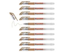 Edding Roller à encre gel 2185 - 10 stylos 0,7 mm - Cuivre