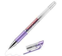 edding 2185 Roller à encre gel - violet métallisé - 1 stylo -,7 mm - stylo gel pour écrire, dessiner, pour mandalas, bullet journals - roller gel, stylo roller