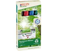 Edding 22 EcoLine 4-22-4 Marqueur permanent noir, bleu, rouge, vert résiste à