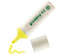 Edding 24 Surligneur - jaune - 1 surligneur - pointe biseautée 2-5 mm | rechargeable, fabriqué à partir de matériaux recyclables
